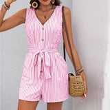 Suve – Elegantne triibuline playsuit