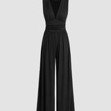 CHARITY – Šikk ilma varrukateta laia jala jumpsuit