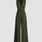 Lina – Elegantne jumpsuit laia säärega