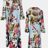 Sanne – Elegantne lillemustriga komplekt
