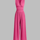 Lina – Elegantne jumpsuit laia säärega