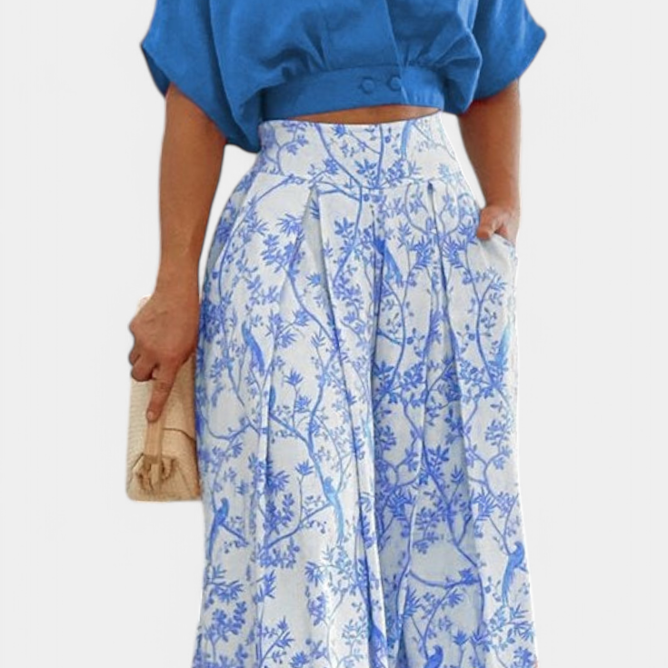 Olivia – Boho komplekt V-kaelusega