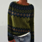 Mugav – Barvit pulover s Fair Isle vzorcem
