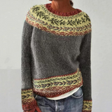 Mugav – Barvit pulover s Fair Isle vzorcem