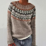 Mugav – Barvit pulover s Fair Isle vzorcem