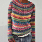 Mugav – Barvit pulover s Fair Isle vzorcem
