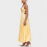 Aby – Elegantne plisseeritud maksikleit