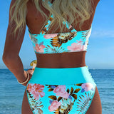 Bikini – Kontrastne lilleline mudel