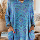 Prindiga tunika – Boho stil z dolgimi rokavi