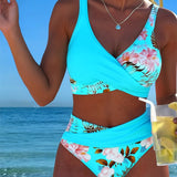 Bikini – Kontrastne lilleline mudel
