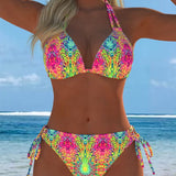 Värviline – Stiilne bikini kaelus