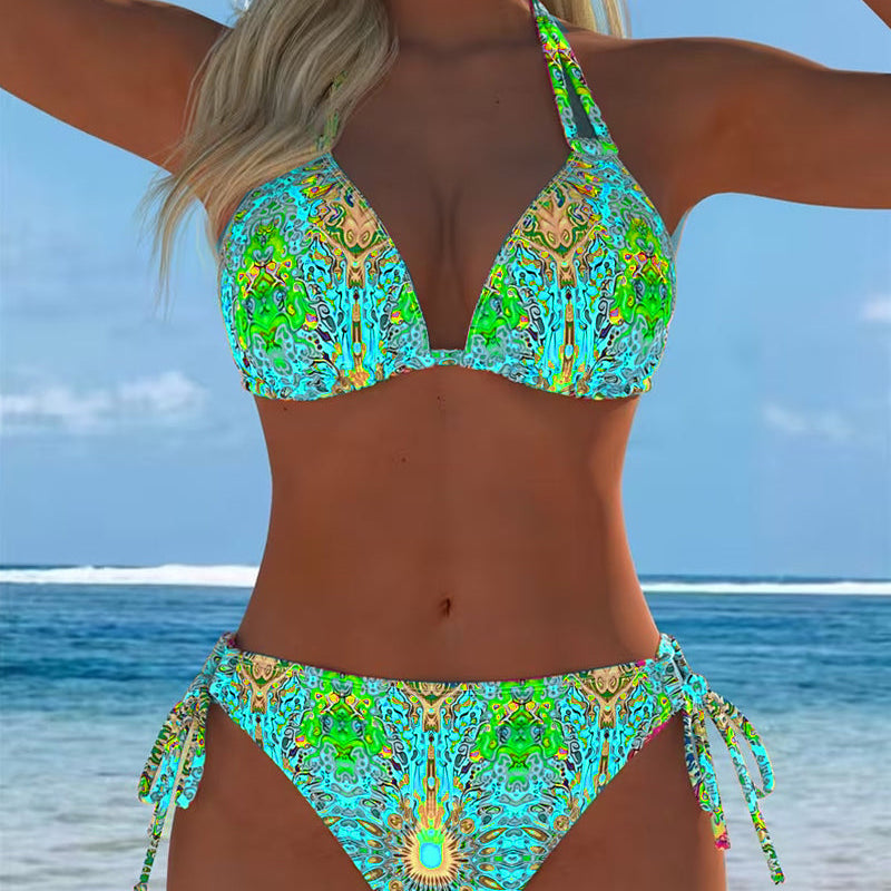 Värviline – Stiilne bikini kaelus
