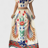 Itzel – Etniliste mustritega boho komplekt