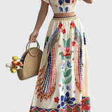 Itzel – Etniliste mustritega boho komplekt