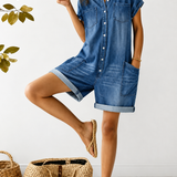 Denim – Stiilne lühike jumpsuit