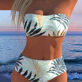 Riba – Troopiline taimede mustriga bikini