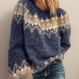 Mugav – Sproščen pulover s Fair Isle vzorcem