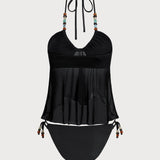 Pruun – Elegantne tankini komplekt
