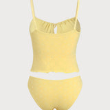 Kollane – Stiilne tankini komplekt
