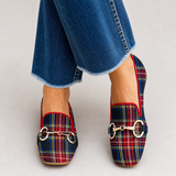Mélani – Elegantne loafers ruitmotiiviga