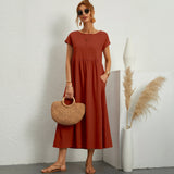 Inês – Elegantne midi kleit taskutega