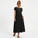 Inês – Elegantne midi kleit taskutega