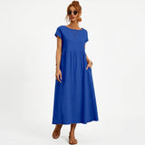 Inês – Elegantne midi kleit taskutega