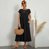 Inês – Elegantne midi kleit taskutega