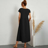 Inês – Elegantne midi kleit taskutega