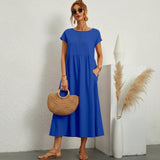 Inês – Elegantne midi kleit taskutega