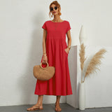 Inês – Elegantne midi kleit taskutega