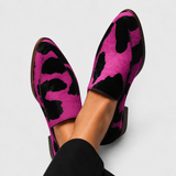 Paloma – Elegantne loafers lehmade mustriga