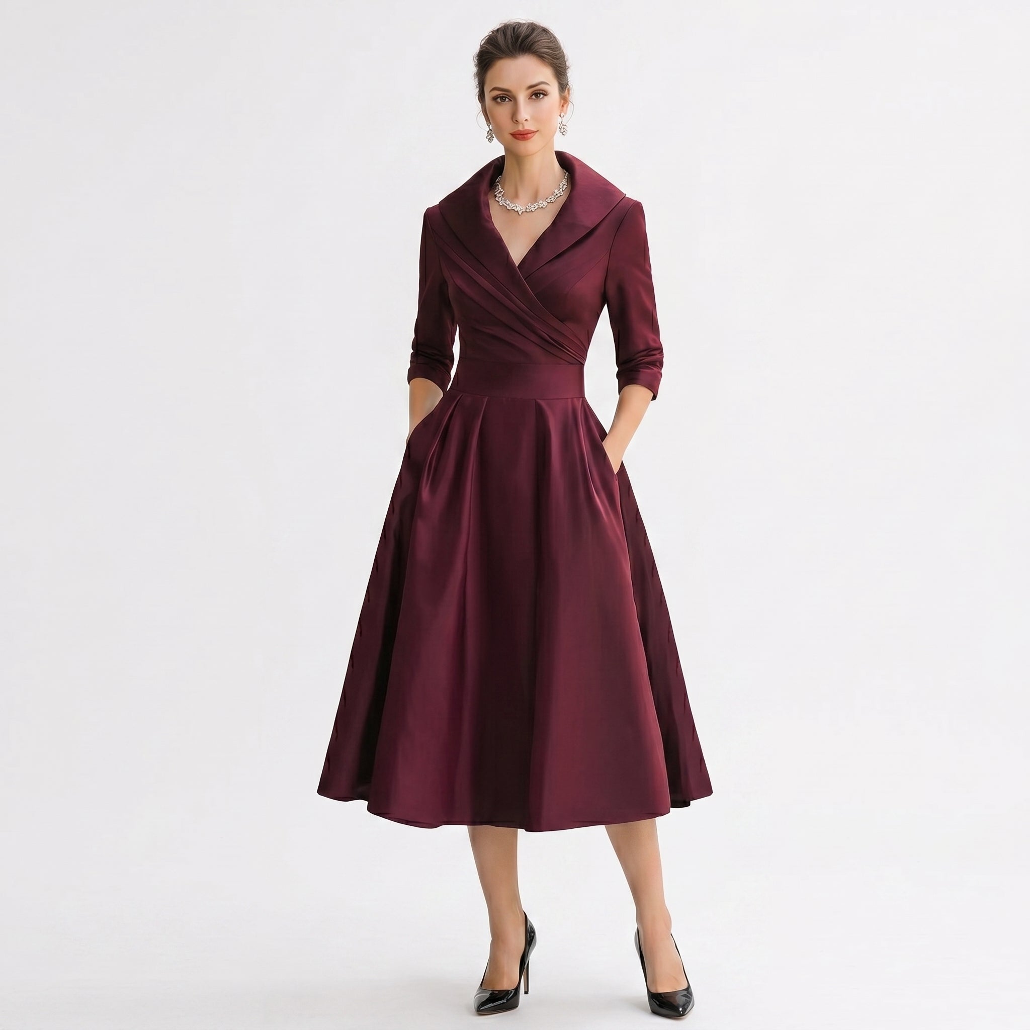 Rosa – Vintage elegantne kleit