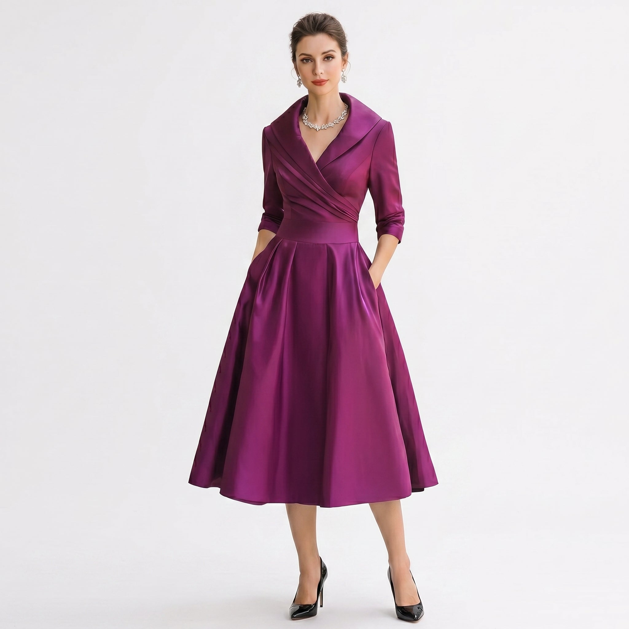 Rosa – Vintage elegantne kleit