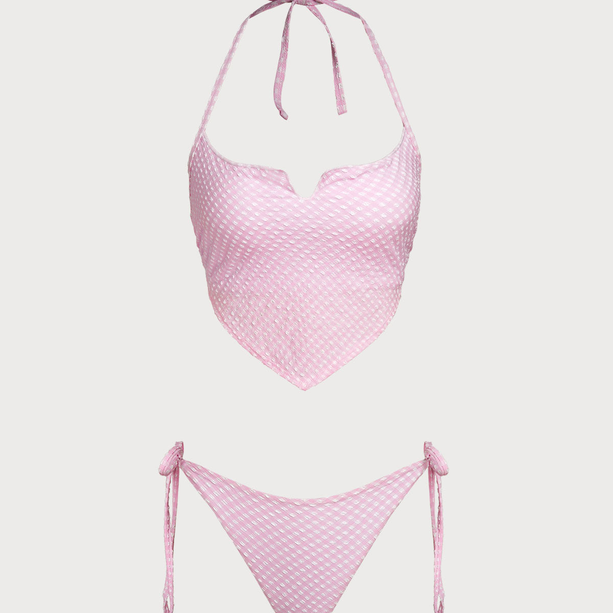 Roosa – Vintage kolmnurkne tankini komplekt
