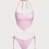 Roosa – Vintage kolmnurkne tankini komplekt