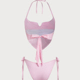 Roosa – Vintage kolmnurkne tankini komplekt