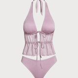 Roosa – Sädelev tankini komplekt