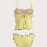 Kollane – Elegantne tankini komplekt
