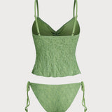 Roheline – Elegantne tankini komplekt