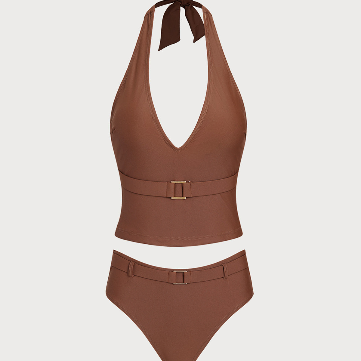 Pruun – Elegantne tankini komplekt