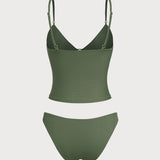 Hall Roheline – Elegantne tankini komplekt