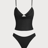 Hall Roheline – Elegantne tankini komplekt