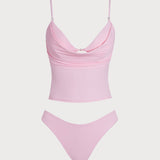 Hall Roheline – Elegantne tankini komplekt