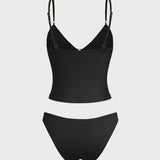 Hall Roheline – Elegantne tankini komplekt