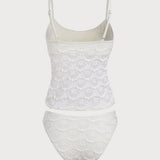 Off White – Elegantne tankini komplekt