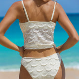 Off White – Elegantne tankini komplekt