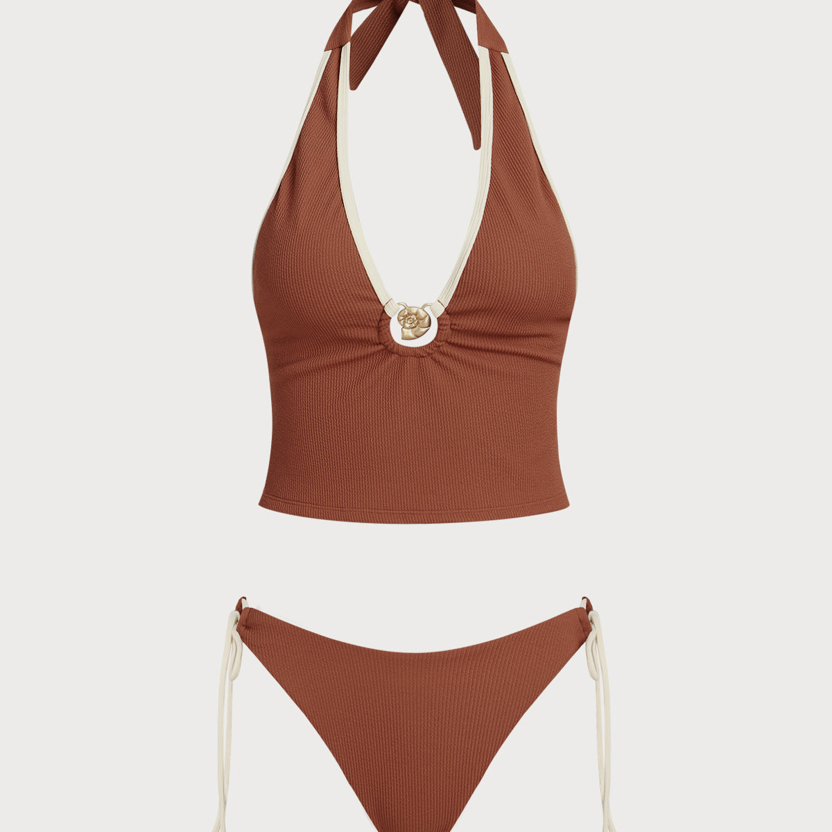 Pruun – Elegantne tankini komplekt