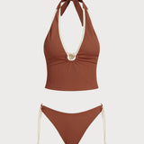 Pruun – Elegantne tankini komplekt