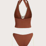 Pruun – Elegantne tankini komplekt